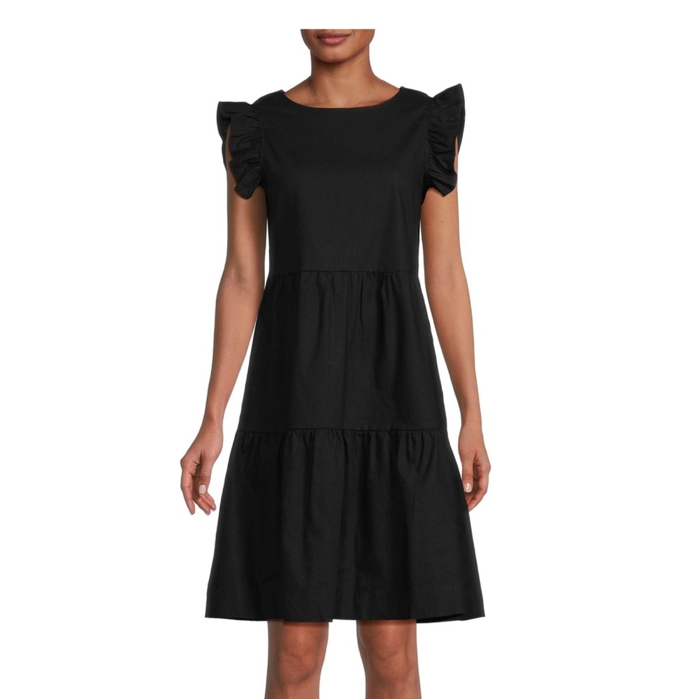 Saks 5th Ave Linen Blend Tiered Tent Dress - with tags